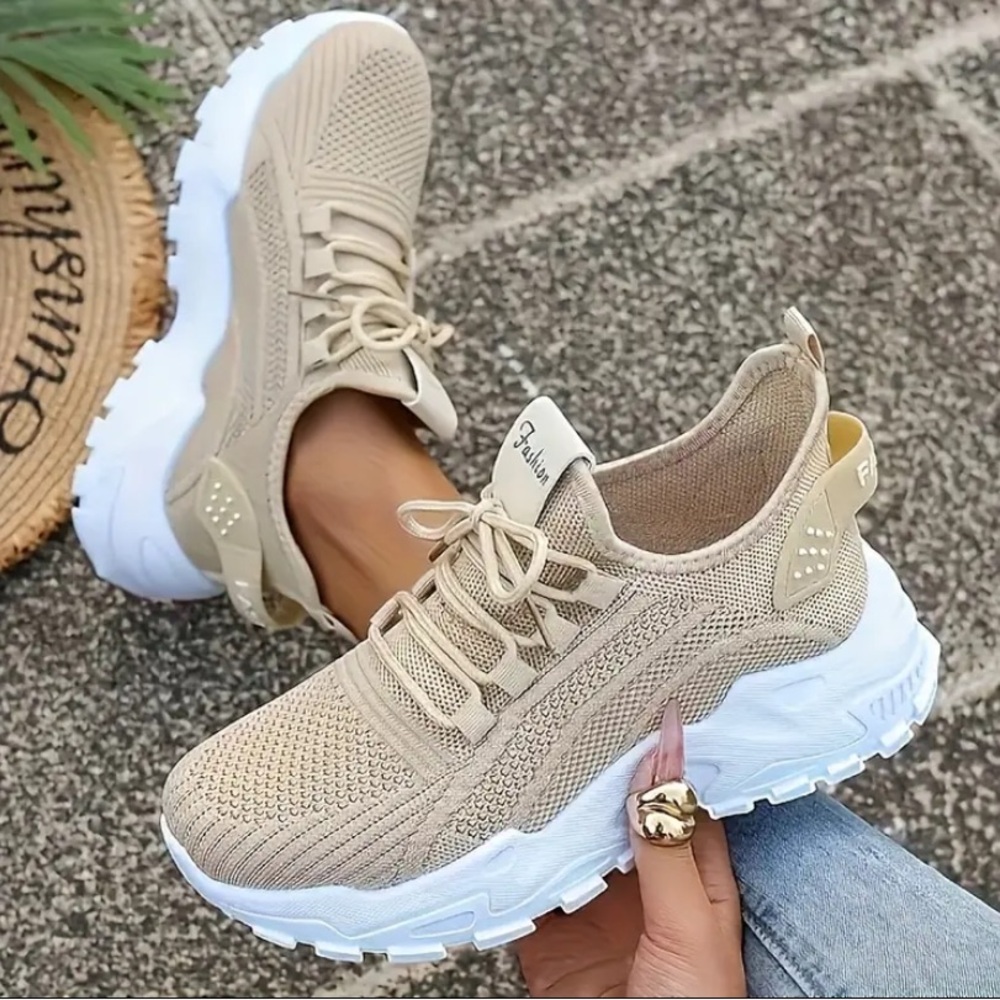 Beige Fashion Sneakers